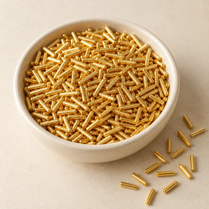 Rod sprinkles — Gold