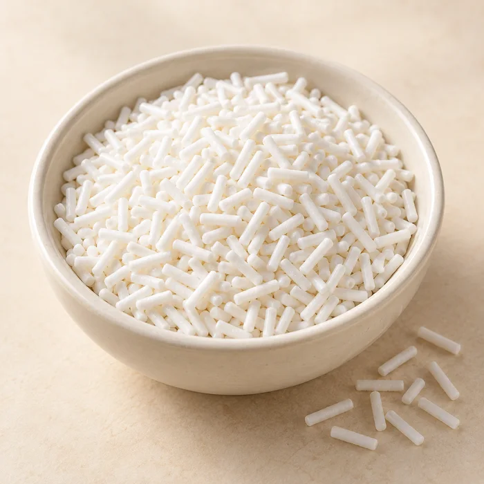 Rod sprinkles — White